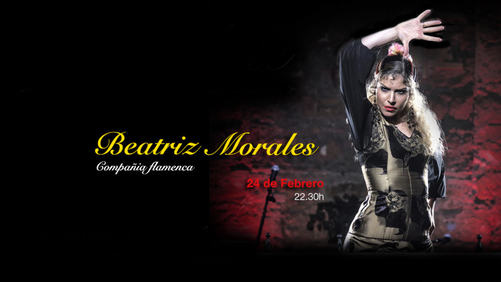 Cartel de la actuación de Beatriz< Morales en el II Festival Flamenco Puero Arte Jerez